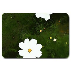 Daisies In Green Large Doormat  by DeneWestUK