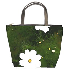 Daisies In Green Bucket Bag by DeneWestUK