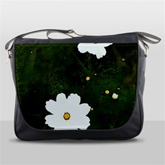 Daisies In Green Messenger Bag by DeneWestUK