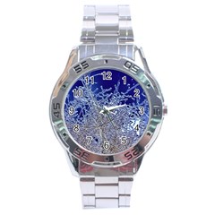 Crystalline Branches Stainless Steel Analogue Watch by DeneWestUK