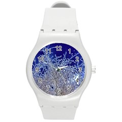 Crystalline Branches Round Plastic Sport Watch (m) by DeneWestUK