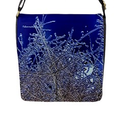 Crystalline Branches Flap Closure Messenger Bag (l) by DeneWestUK