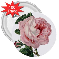 Rose 1078272 1920 3  Buttons (100 pack) 