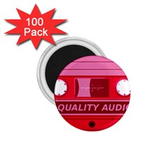 Red Cassette 1.75  Magnets (100 pack) 