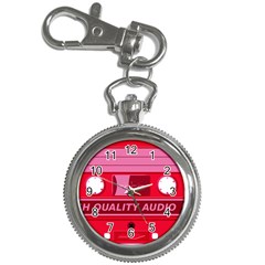 Red Cassette Key Chain Watches