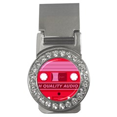 Red Cassette Money Clips (CZ) 