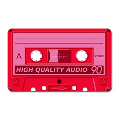 Red Cassette Magnet (rectangular) by vintage2030