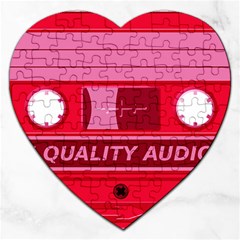 Red Cassette Jigsaw Puzzle (Heart)