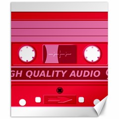 Red Cassette Canvas 20  x 24 