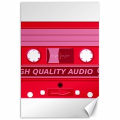 Red Cassette Canvas 20  x 30 