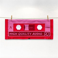 Red Cassette Hand Towel