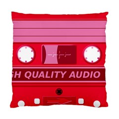 Red Cassette Standard Cushion Case (one Side) by vintage2030