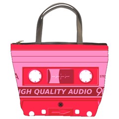 Red Cassette Bucket Bag by vintage2030