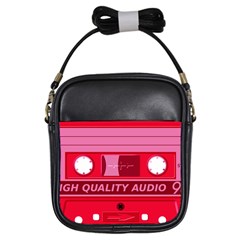 Red Cassette Girls Sling Bag