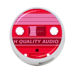 Red Cassette 4-Port USB Hub (One Side)