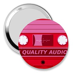 Red Cassette 3  Handbag Mirrors