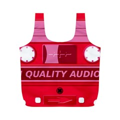 Red Cassette Full Print Recycle Bag (M)