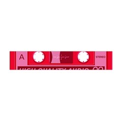 Red Cassette Flano Scarf (mini) by vintage2030