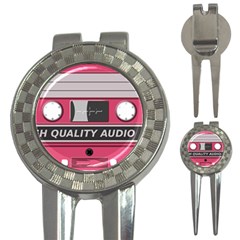 Pink Cassette 3-in-1 Golf Divots by vintage2030