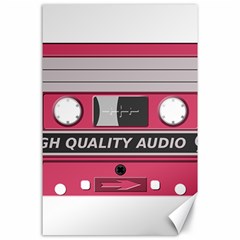 Pink Cassette Canvas 24  X 36  by vintage2030