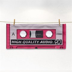 Pink Cassette Hand Towel