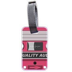 Pink Cassette Luggage Tags (two Sides) by vintage2030