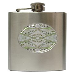 Broccoli Tree Green Hip Flask (6 Oz) by DeneWestUK