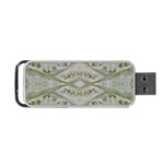 Broccoli Tree Green Portable USB Flash (One Side) Front