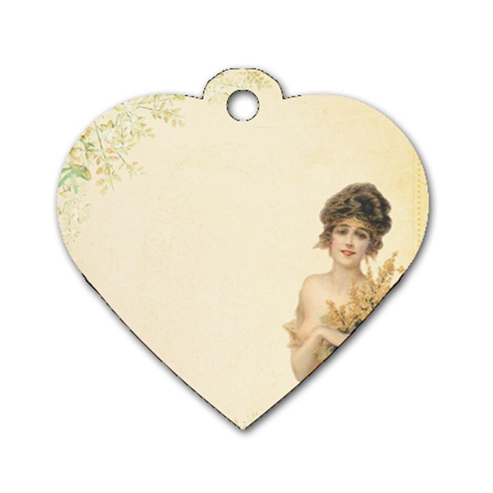 Vintage 1067759 1920 Dog Tag Heart (Two Sides)