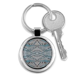 Broccoli Tree Blue Key Chains (round)  by DeneWestUK