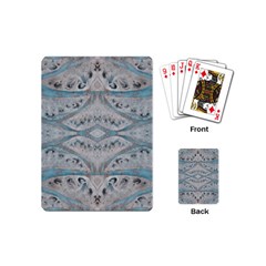 Broccoli Tree Blue Playing Cards (mini) by DeneWestUK