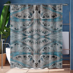 Broccoli Tree Blue Shower Curtain 60  X 72  (medium)  by DeneWestUK