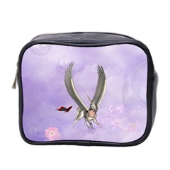 Cute Little Pegasus With Butterflies Mini Toiletries Bag (two Sides) by FantasyWorld7