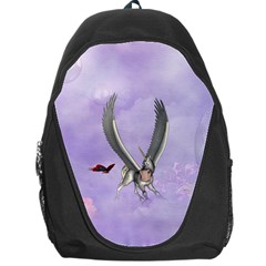 Cute Little Pegasus With Butterflies Backpack Bag by FantasyWorld7