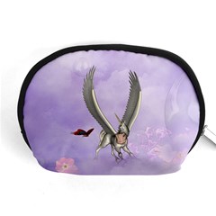 Cute Little Pegasus With Butterflies Accessory Pouch (medium) by FantasyWorld7