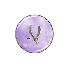 Cute Little Pegasus With Butterflies Hat Clip Ball Marker (4 Pack) by FantasyWorld7