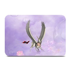 Cute Little Pegasus With Butterflies Plate Mats by FantasyWorld7