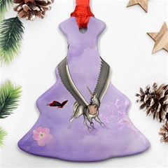 Cute Little Pegasus With Butterflies Ornament (christmas Tree)  by FantasyWorld7