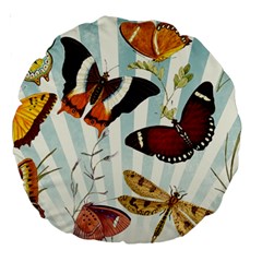 Butterfly 1064147 1920 Large 18  Premium Round Cushions by vintage2030