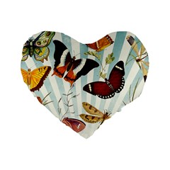 Butterfly 1064147 1920 Standard 16  Premium Heart Shape Cushions by vintage2030