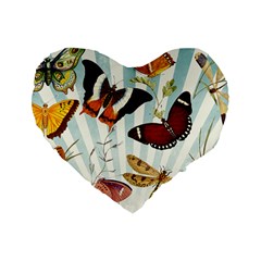 Butterfly 1064147 1920 Standard 16  Premium Flano Heart Shape Cushions