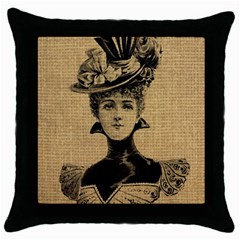 Vintage 1060197 1920 Throw Pillow Case (black) by vintage2030