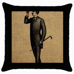 Vintage 1060202 1920 Throw Pillow Case (Black)