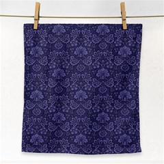 Damask Purple Face Towel