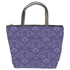 Damask Purple Bucket Bag by vintage2030