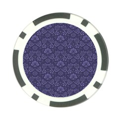 Damask Purple Poker Chip Card Guard (10 Pack) by vintage2030