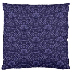 Damask Purple Large Cushion Case (one Side) by vintage2030