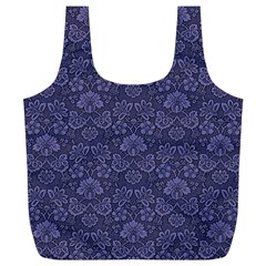 Damask Purple Full Print Recycle Bag (xl) by vintage2030