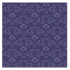 Damask Purple Large Satin Scarf (square) by vintage2030