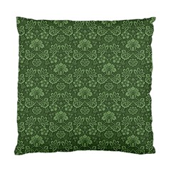 Damask Green Standard Cushion Case (two Sides)